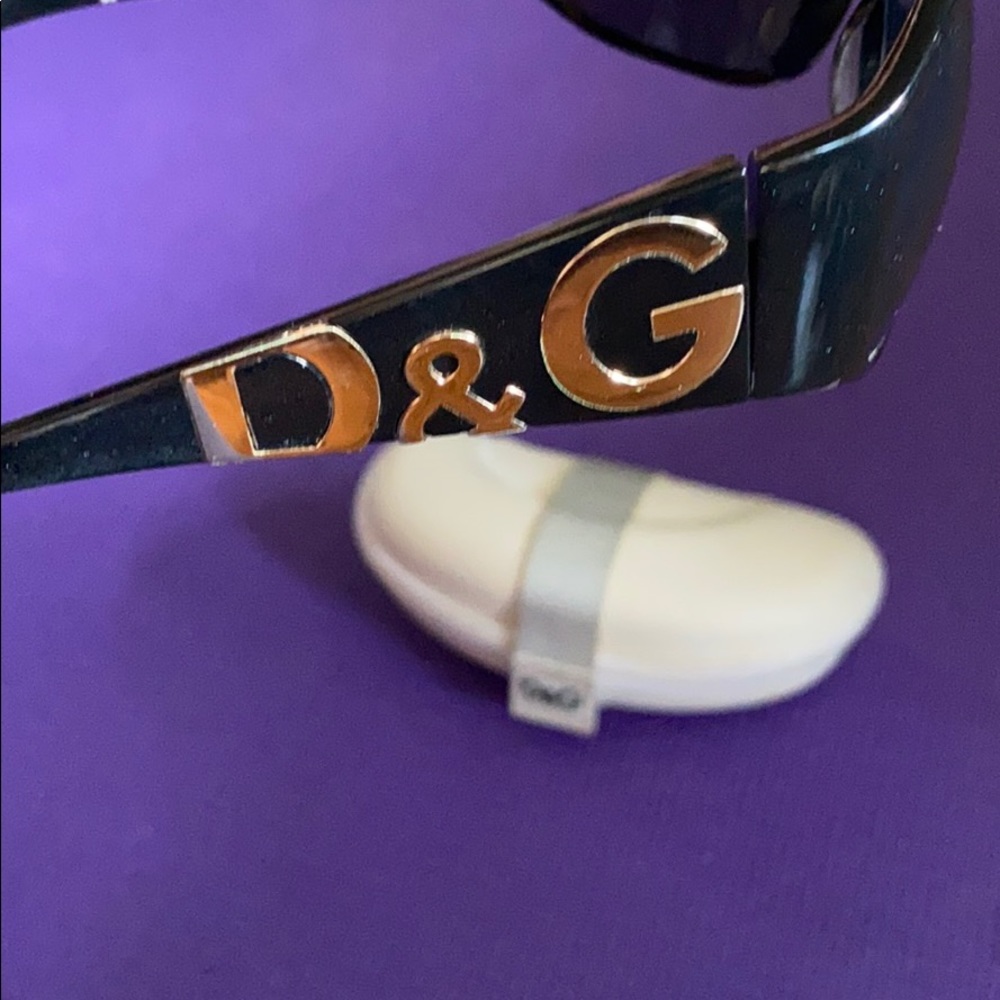 D&G Dolce Gabbana black logo sunglasses - Picture 6 of 10